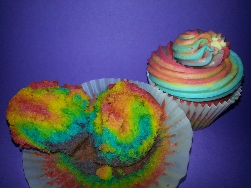 Rainbow Cupcakes