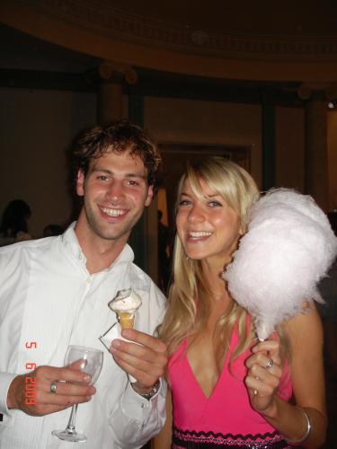 Ice cream and candy floss delight