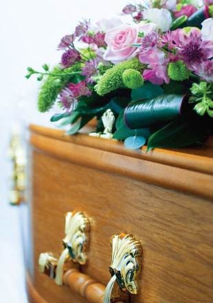 Coffin & Flowers