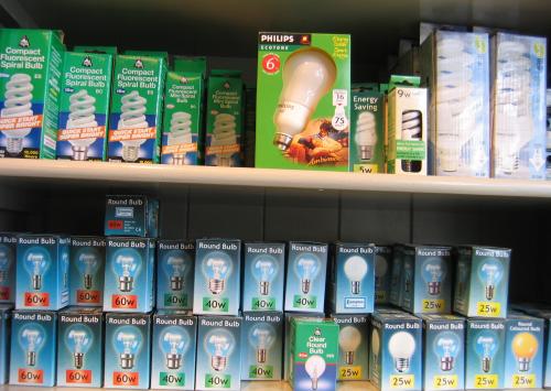 We stock a large selection of lightbulbs and flouresent tubes.