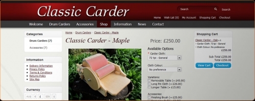 eCommerce site