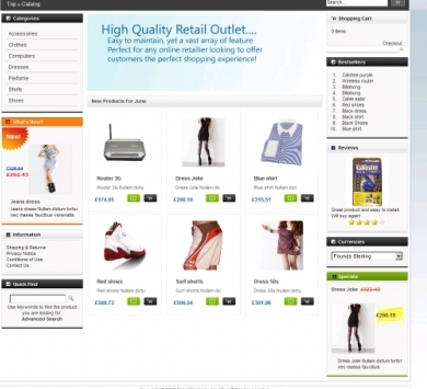 Sample eCommerce Website