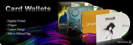Printed CD and DVD Card Wallets