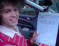 John passed on his 1st attempt and acquired his Pass Plus certificate 2 weeks after
