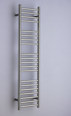 Ashdown stainless steel ladder-style heated towel rail