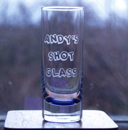 Blueberry Shot Glass - Engraved by Frosted Lime Ltd