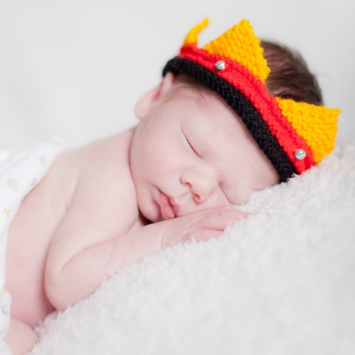 Sleeping Newborn Wearing Hat Sleeping Newborn Wearing Hat