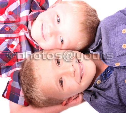 modern style portrait of 2 brothers