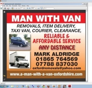 Man With Van Oxford