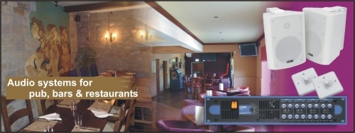 Music systems for pubs, bars, and restaurants