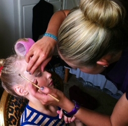 Make-up for Brides, special occasions and in this case, little dancers!