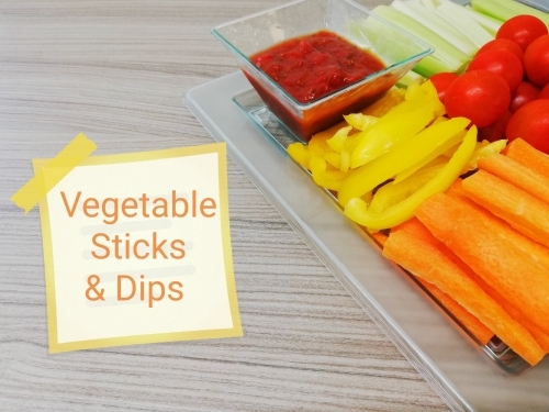 Vegetable Sticks Dips