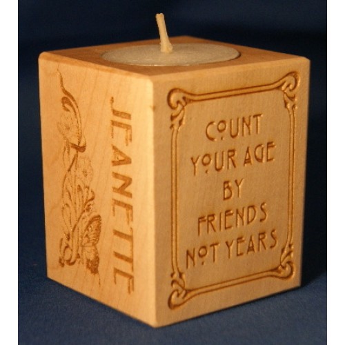 Personalised Wooden Tealight Candle Holders