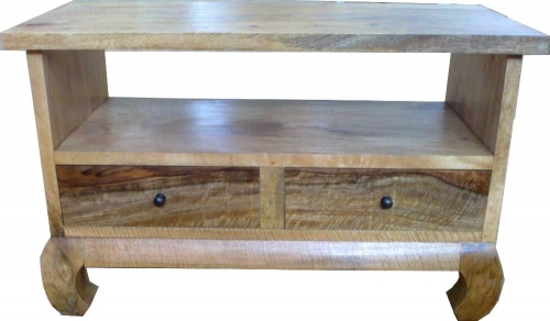 Mango wood TV table with opium legs
