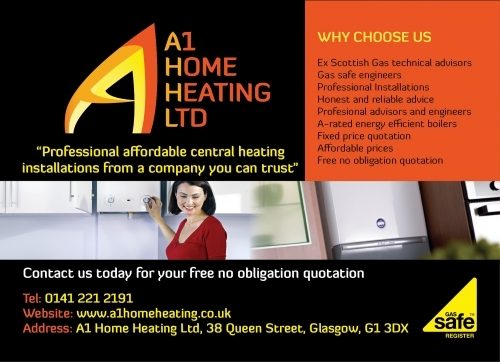 A1 Home Heating - Central Heating Glasgow - Latest Marketing Side1