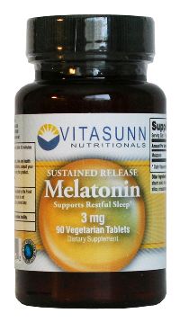 Melatonin 3mg Timed Release 90 Vegetarian Tablets by Vitasunn®