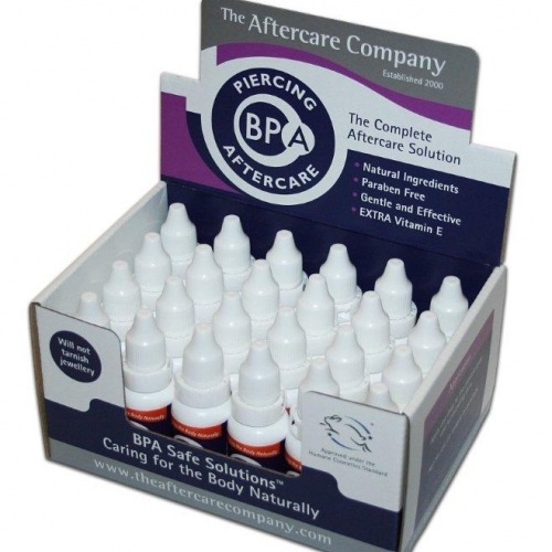 BPA Piercing Aftercare® is formulated using high quality skin and essential oils renowned for their unique qualities. BPA lubricates the piercing making it easier to clean. It can also be used on dermal implants and while stretching lobes.