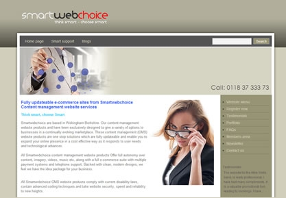 Smartwebchoice.co.uk homepage