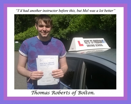 Thomas Roberts of Bolton. 1st time pass.