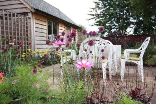 Country cottage garden in Oxfordshire
