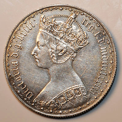 1884 Silver Victoria Florin