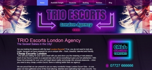 Cheap Escort London - Trio Escorts London Agency
