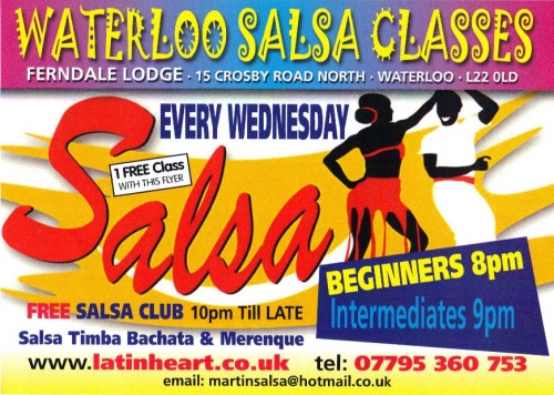 Salsa Class every Wednesday @ The Ferndale Lodge, Waterloo, Liverpool