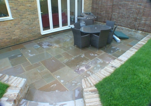 Paving, Dry Walling and Lawn