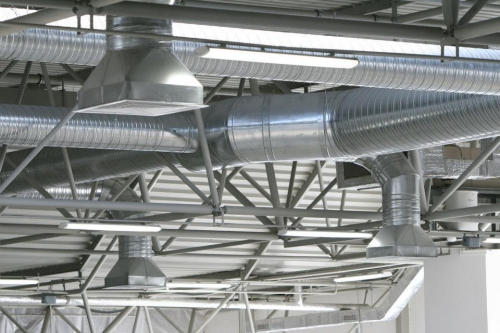 Heat Recovery Ventilation Supply and Extract Duct Work for Offices