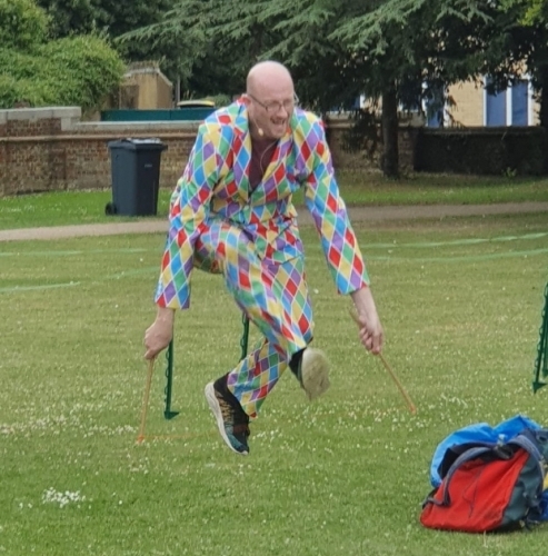 Jumping For Joy At Royston Historical Pageant - July 2019