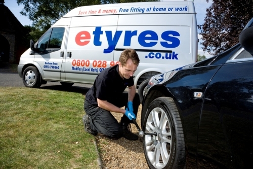 Free tyre or battery fitting at home or work