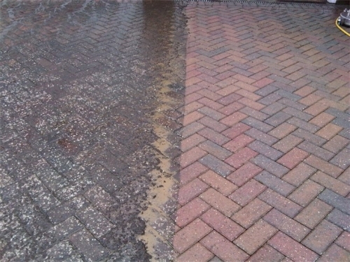 Driveway Cleaning Manchester before and after