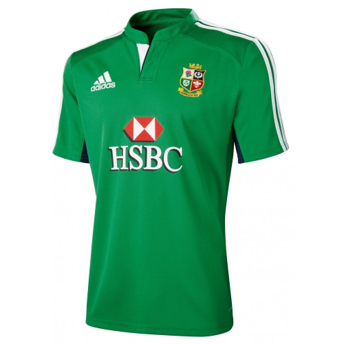 Adidas British and Irish Lions Training Rugby Shirt Green, White and Navy