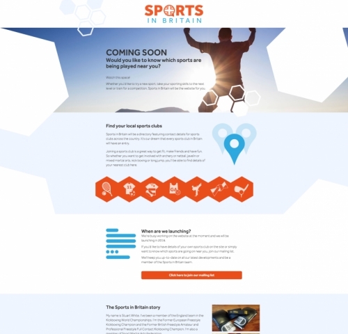 Sports in Britain Landing Page