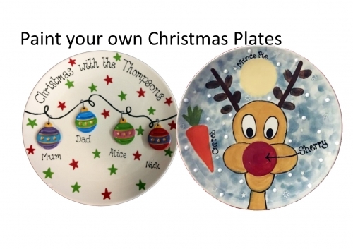 personalised Christmas plates