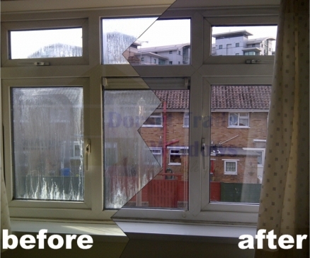 When double glazed units become misted up or foggy, a popular misconception is that the whole window, including the frames need to be replaced. 99% of the time the double glazed units can be replaced at a fraction of the cost.